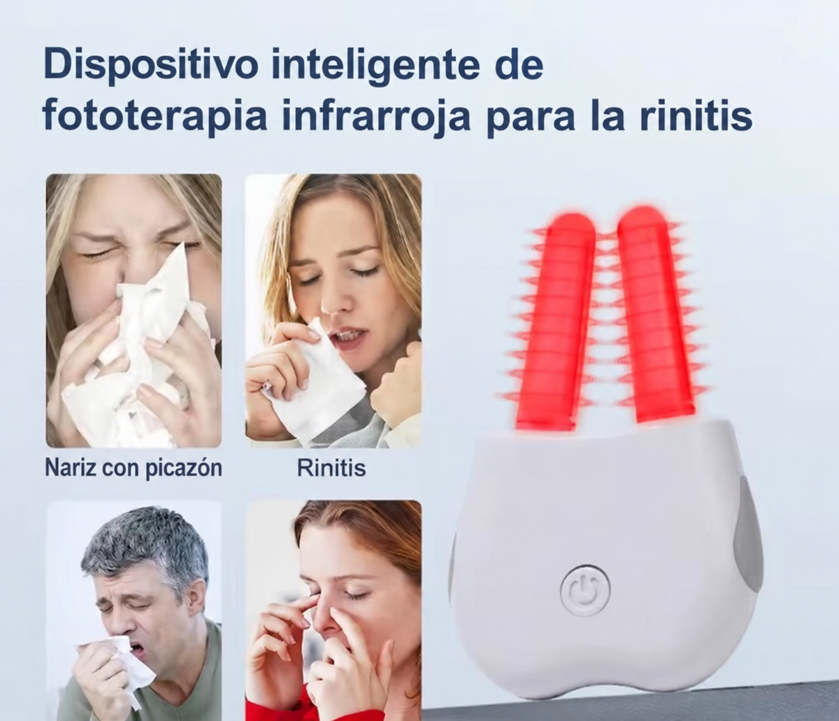 Descongestionador nasal para resfriados, gripe, rinitis o sinusitis