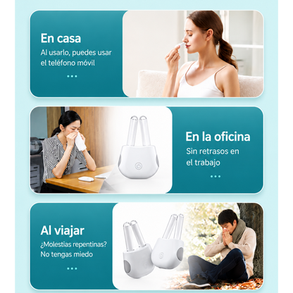 Descongestionador nasal para resfriados, gripe, rinitis o sinusitis